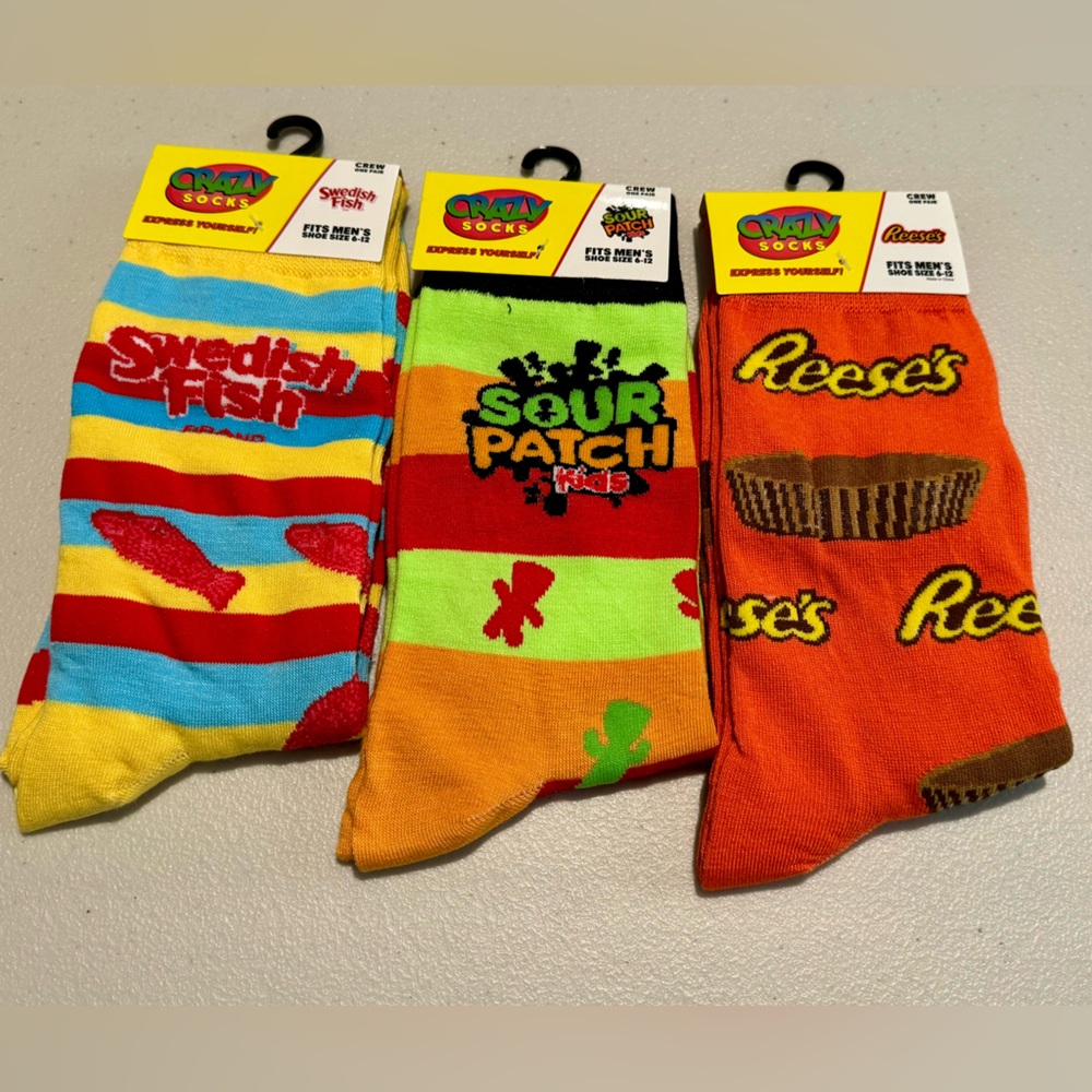 Crazy Socks - Candy Bundle (3 Pairs of Socks)